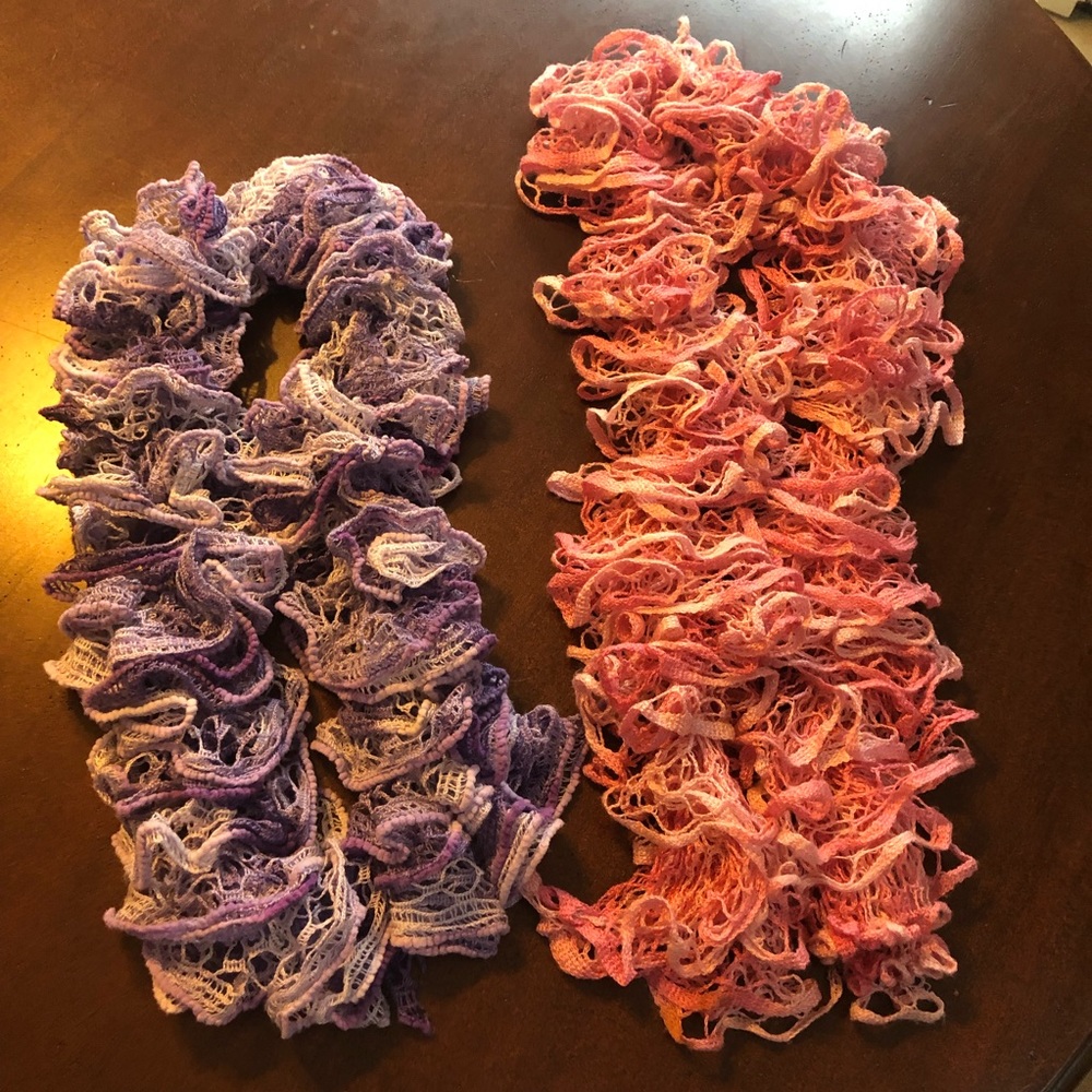 Girls handmade scarves